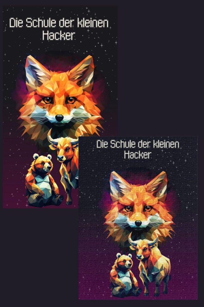 Puzzle zu „Die Schule der kleinen Hacker – Abenteuer im Krypto-Universum“ | Felix, Bär & Stier | 500 Teile